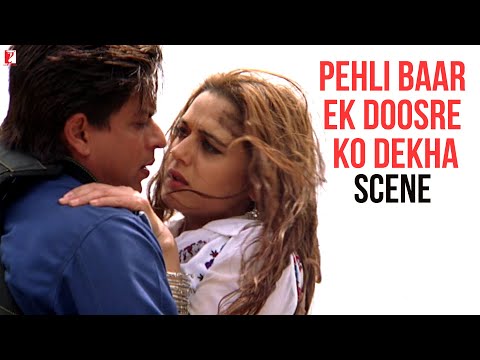 Pehli Baar Ek Doosre Ko Dekha | Scene | Veer-Zaara | Shah Rukh Khan | Preity Zinta | Yash Chopra