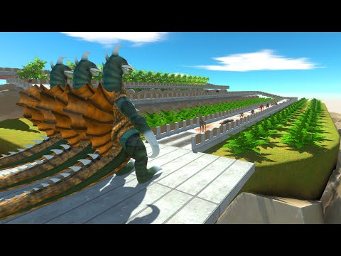 3x Gigan 197x Godzilla Death Run Tour - Animal Revolt Battle Simulator
