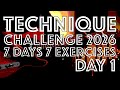 2026 Technique Challenge Day 1 A Great Exercise For Picking Accuracy And Hand Synchronisation