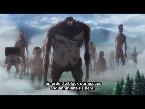 Appearance of Beast titan | Reclamation of Wall Maria (Part 1) - AOT Season 3 Part 2【進撃の巨 51話】