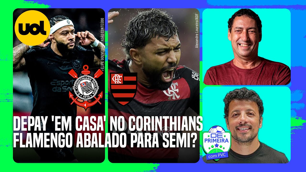 🔴 MEMPHIS DEPAY 'EM CASA' NO CORINTHIANS + NOVIDADE SOBRE HUGO SOUZA + FLAMENGO ABALADO PARA SEMI?