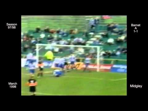 1997 - 98 Hartlepool FC 40 D Barnet - Midgley