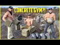 We Built an ENTIRE GYM from CONCRETE!