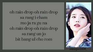 Download lagu IU - 'Rain Drop' Easy Lyrics mp3