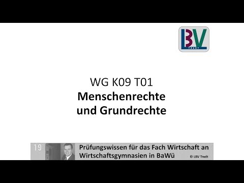 Menschenrechte Grundrechte Verfassung Grundgesetz VBRW LBV Tradt [WG K09 T01]