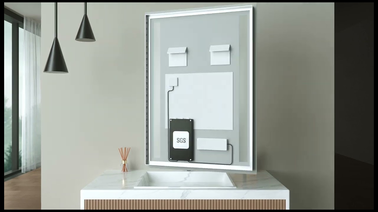 SGSpiegel Badspiegel Mit Antibeschlag & LED-Beleuchtung – 60x80 Cm, Touch, Weiß, Energie A+