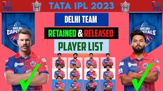 IPL 2023 | DC Retained & Released Players | Delhi Capitals Squad 2023 |