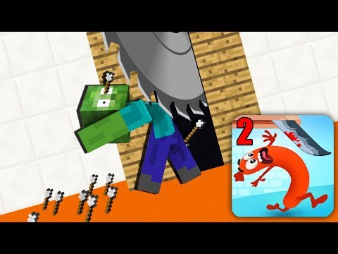 Monster School: Run Sausage Run 2 Challenge - Minecraft Animation