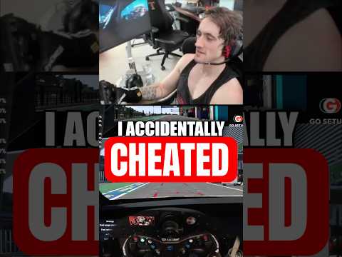 How I Accidentally CHEATED To Win #shorts #simracing #cheating #glitch #acc #win