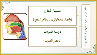 صورة دقائق تجويدية 8 : كيف رتب العلماء تسمية المخارج ودراسة الحروف؟ (ميزان تسمية المخارج وتسمية الحروف)