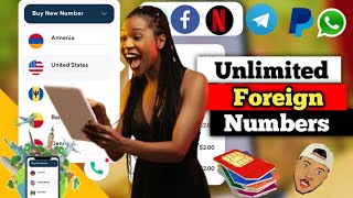 How To Get Unlimited Foreign Phone Number For PayPal, WhatsApp, Facebook, Netflix,(Method Working💯)