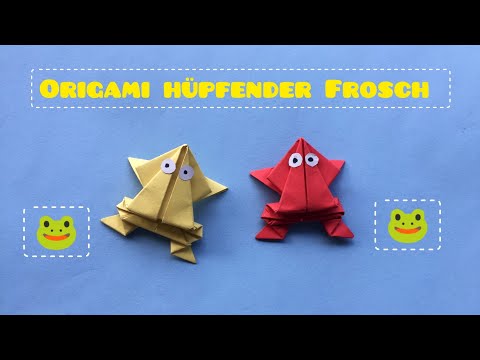 Origami Frog - Origami Jumping Frog - Jumping Frog - Origami Easy