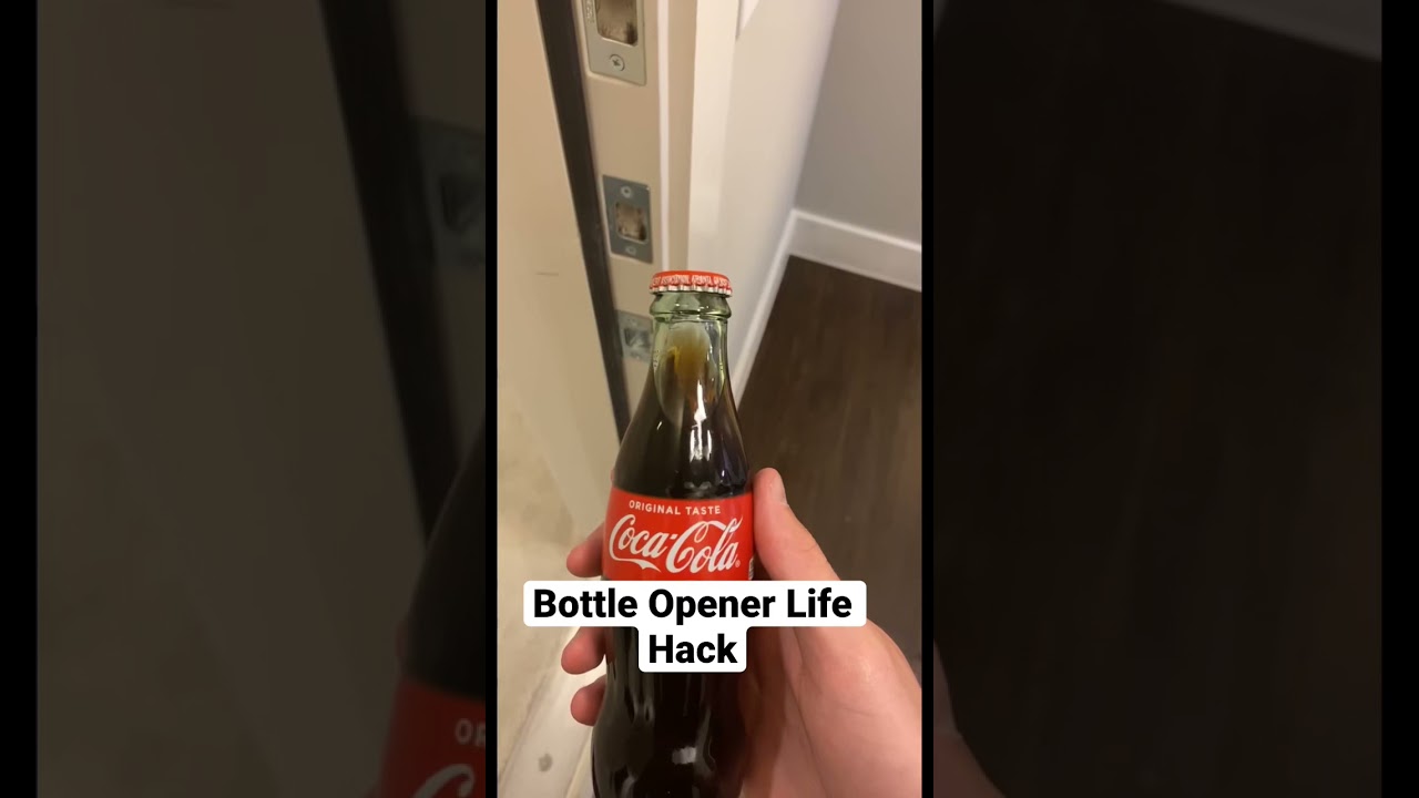How To Open A Bottle Without A Bottle Opener!! #Shorts