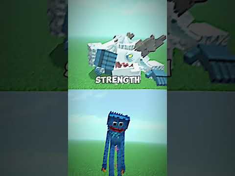 Frostmaw VS Huggy Wuggy #minecraftedit #minecraftshorts #huggywuggy #frostmaw #mowziesmob