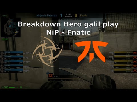 CSGO Fnatic - NIP Overpass ESL Road to Rio 20200510 - Hero Galil Play
