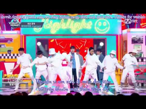 [Vietsub] Highlight -  Plz don't be sad - Comeback Stage -  M COUNTDOWN 170323 EP 516
