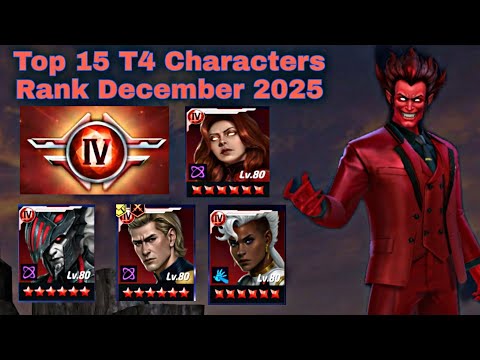 Top 15 T4 Characters Rank December 2025 - Marvel Future Fight