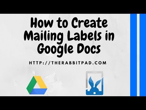Part of a video titled How to Create Mailing Labels in Google Docs - YouTube