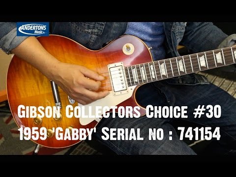 Top Shelf Guitars - Gibson Collectors Choice #30 1959 Les Paul 'Gabby' Serial No : 741154