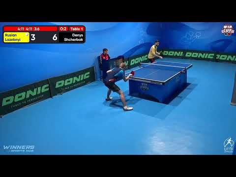 13:00 Ruslan Lazebnyi 0 - 3 Denys Shcherbak West 3 WIN CUP 06.12.2022 | TABLE TENNIS WINCUP