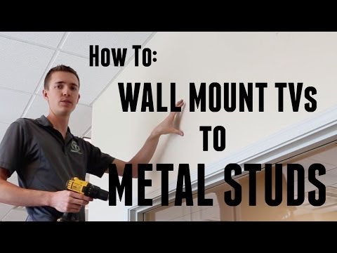 How to wall mount a tv to metal studs