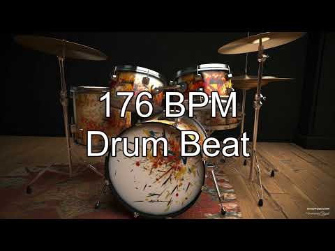 176 BPM Funk Drum Beat for Musical Practice