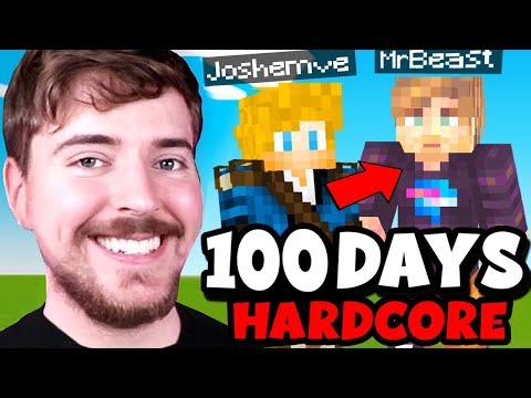 I Spent 100 Days as MrBeast in Minecraft... it was cool 😎
