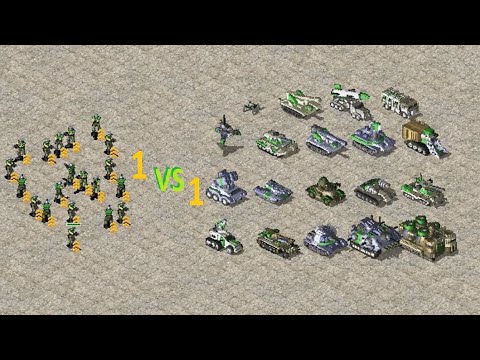 1 vs 1 - GI (Fully Upgraded) vs Almost EveryThing: Red Alert 2