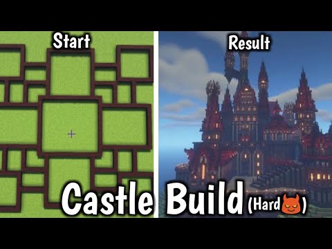 Devil Castle Build Tutorial Minecraft (Hard😈)