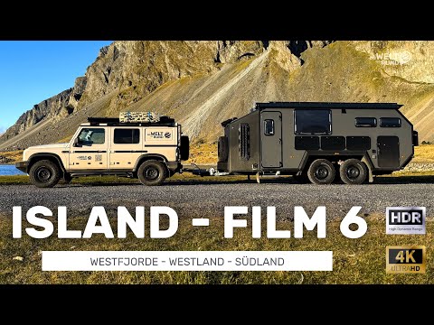 Around Iceland with a camping trailer. Travel documentary part 6: Westfjords, Westland, Southland