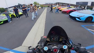 Taking my V4R To a Lamborghini Meet!