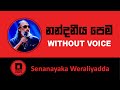 නන්දනීය පෙම | Nandaneeya Pema Karaoke | Senanayaka Weraliyadda