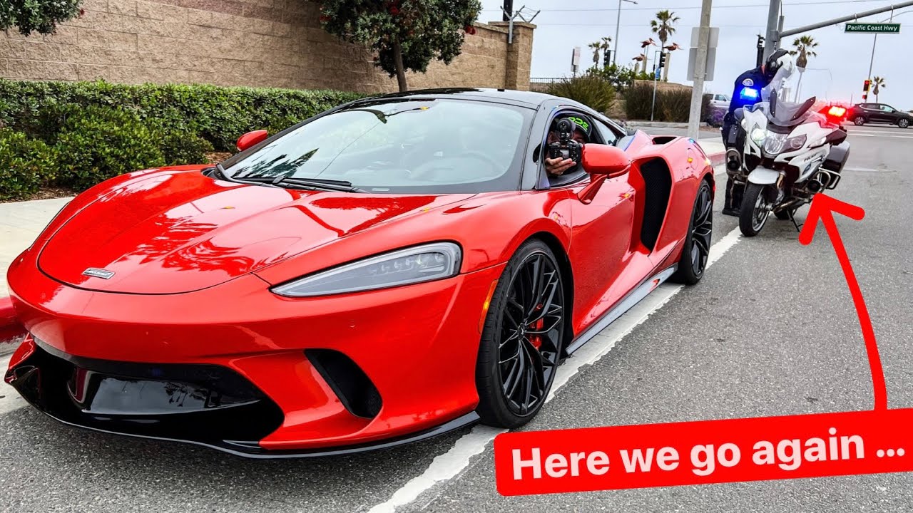 POLICE PULL ME OVER 5 MINS AFTER WE TAKE DELIVERY OF 2022 MCLAREN GT..