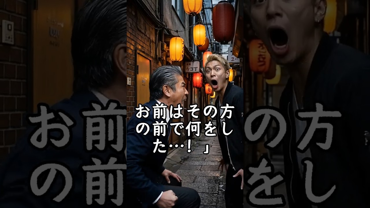 娘の前でペコペコする父→チンピラが娘に手を出した瞬間「度胸だけは褒めてやるよ」#元ヤクザの父 #土下座 #隠された正体