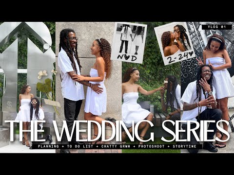 wedding vlog series ep. 1 ♡ "i said yes!" engagement photoshoot, planning tips, q&a, facetime vlog