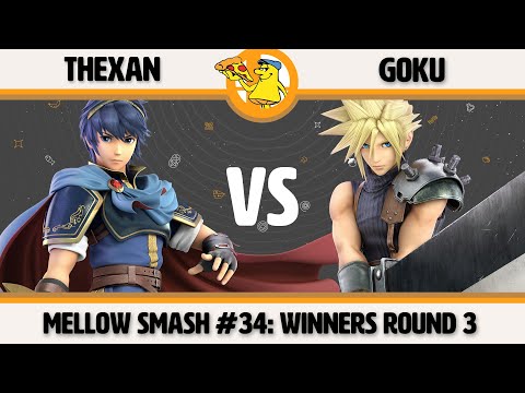 Mellow Mushroom SSBU #34 - Thexan (Marth) vs Goku (Cloud) Smash Ultimate Winners Round 3