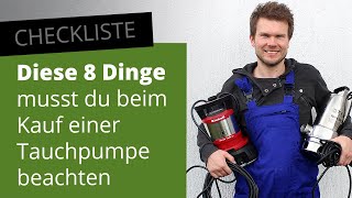 8 Dinge, die du beim Tauchpumpen Kauf beachten musst | Einkaufsführer