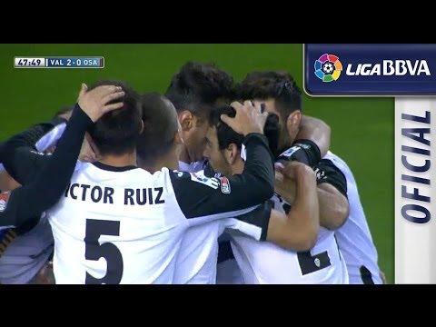 Gol de Jonas (2-0) en el Valencia CF - Osasuna - HD