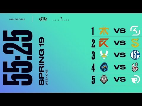 LEC (EULCS) Highlights ALL GAMES Week 1 Day 1 Spring 2019   League of Legends European Championship