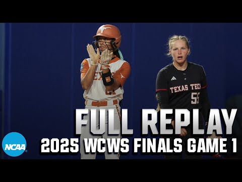 Texas vs. Texas Tech: 2025 Women's College World Series finals Game 1 | FULL REPLAY