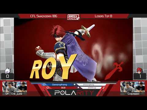CFL Smackdown 186 WiiU - SK | Epic_Lake (Mewtwo) vs Goblinman (Roy) - Losers Top 8