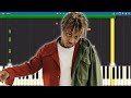 JUICE WRLD With YoungBoy Never Broke Again Bandit Piano Tutorial
