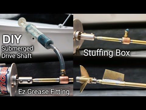 Scale Rc Fishing Boat Pt4 Diy Stuffing Box, Drive Shaft, & Strut - Rc Boat Running Gear