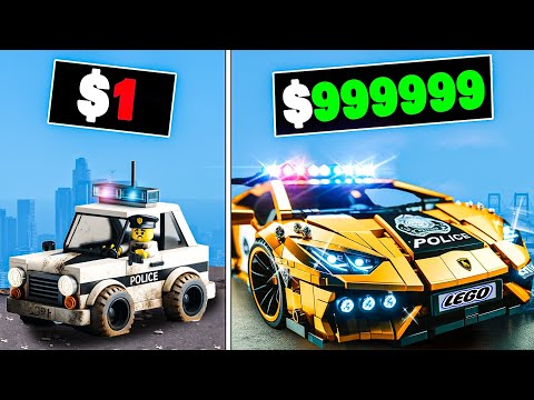 $1 to $1,000,000 Lego Police Car in GTA 5