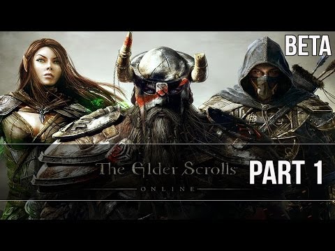 The Elder Scrolls Online Beta Gameplay Walkthrough - Part 1 Intro - Let's Play & Commentary