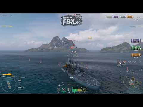 World of Warships 2024-BRAWL/ USS Battleship Ohio vs German Battleship Großer Kurfürst