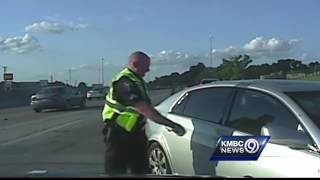 Merriam police officer&#39;s close call caught on camera