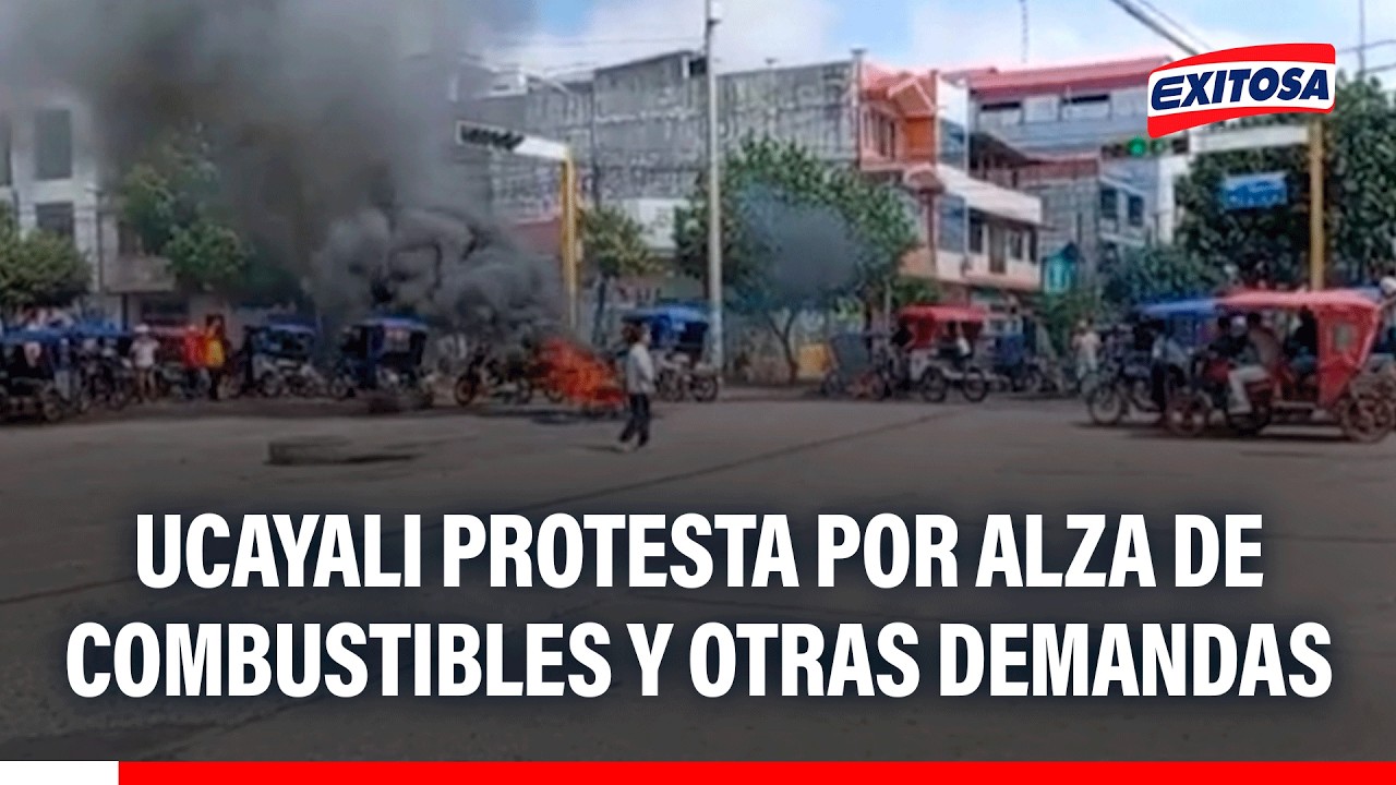 🔴🔵Ucayali protesta por alza de combustible y otras demandas: "El gobierno central nos ha abandonado"