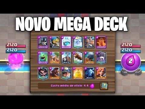 JOGUEI O NOVO MEGADECK CACÌ§A AO DRAGAÌƒO E CAPTURA DE ELIXIR DO CLASH ROYALE