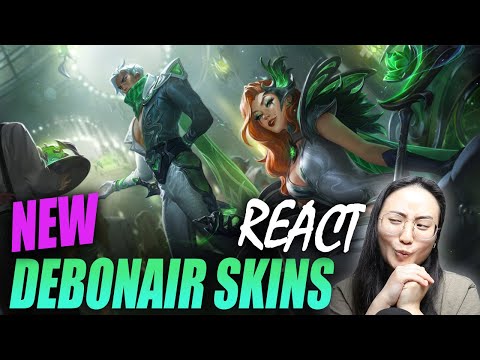 REACT to DEBONAIR Skins: Zed, Malzahar, Master Yi, Brand, Leona, Draven, LeBlanc | League of Legends